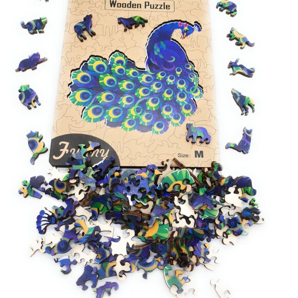 Suvira Animal Wooden Puzzle - Engaging, Educational, Peacock - Picture 7 of 8